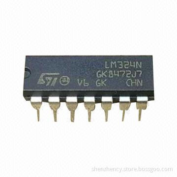 Computer IC, IC OPAMP GP 1.2MHz Quad 14DIP LM324N, 0 to 70°C Operating Temperature